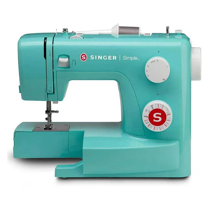 Zertifiziert Abnehmbare Basis Singer Simple mit Zubehörfach grün