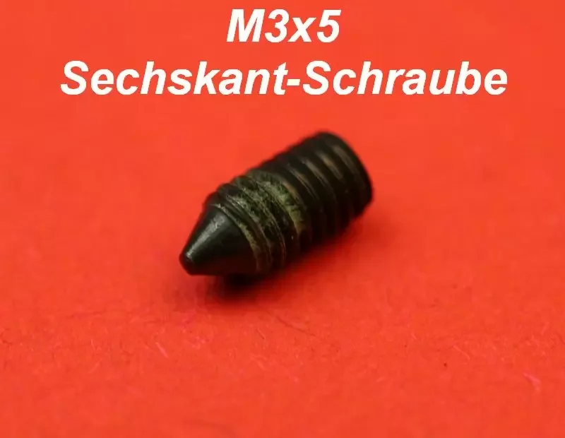 Kostenfreie Lieferung Nadelschraube rechts M3x5 Nadelbefestigungsschraube Elna / Janome / Pfaff Overlock # 39601481