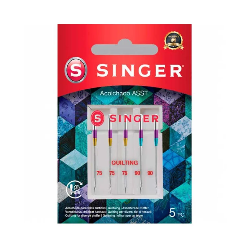 Singer Quiltnadeln – Packung mit 5 Stück Kostenloser Rückversand
