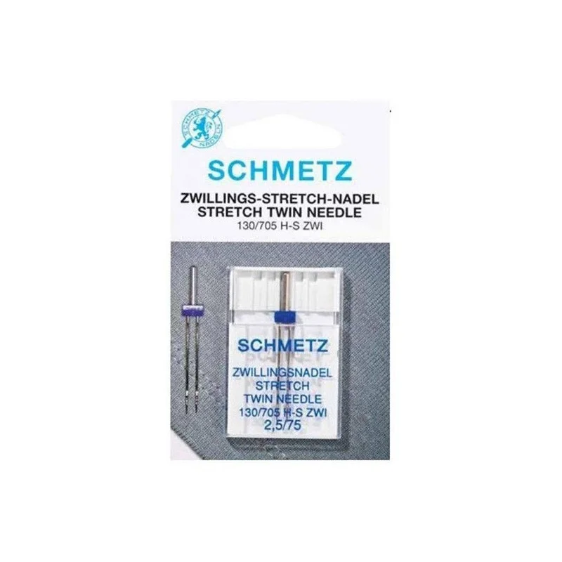 Zwillingsnadel Stretch Größe 2,5/75mm Geprüft