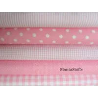Neuheit Stoffpaket in babypink 5 Stoffstücke