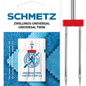 Zwillings-Universal Nadel Extra Breit Schmetz 130/705 H ZWI BR 6.0 SES Staerke 100 (SB-Karte) # 7162 Preisreduziert