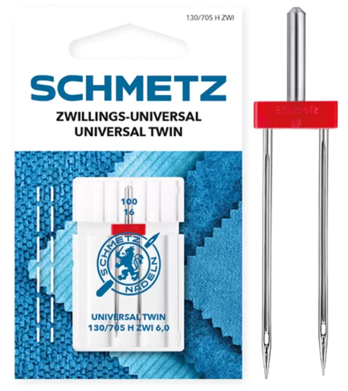 Zwillings-Universal Nadel Extra Breit Schmetz 130/705 H ZWI BR 6.0 SES Staerke 100 (SB-Karte) # 7162 Preisreduziert