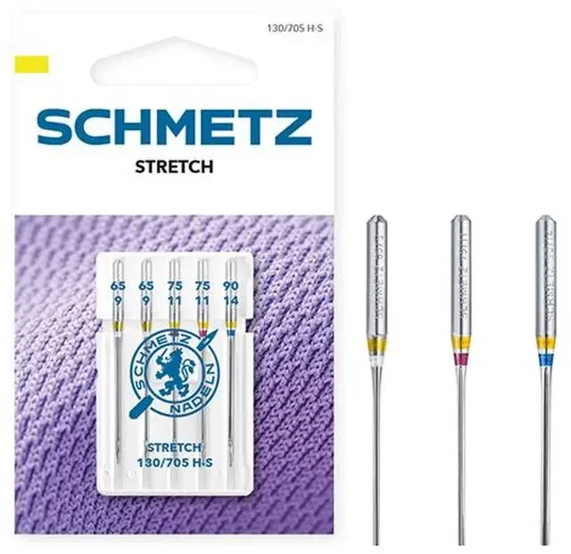 Stretch Nadel Schmetz 130/705 H-S VQS Stärke 65-90 (SB-Karte) # 713167 Neue Kollektion