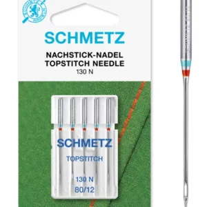 Neuheit Nachstick Nadel Schmetz 130/705 H-N Staerke 80 (SB-Karte) Topstitch Nadel # 700577
