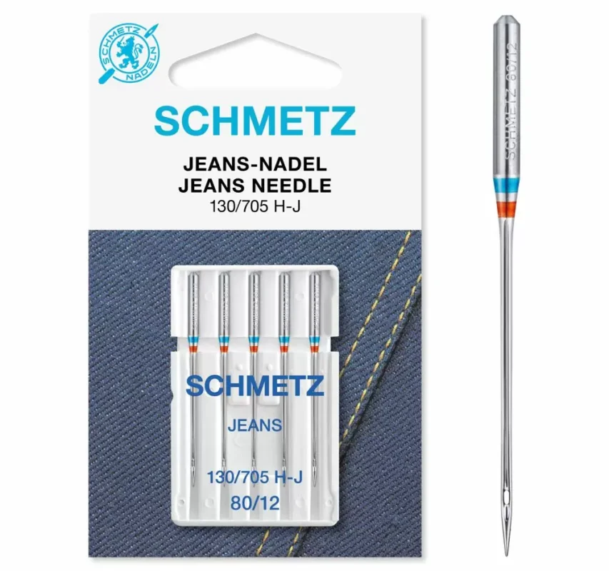 Preisknaller Jeans Nadel Schmetz 130/705 H-J Stärke 80 (SB-Karte) # 708767
