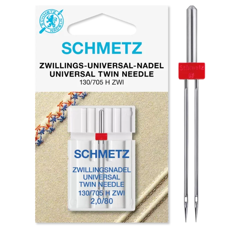 Zwillings-Universal Nadel Schmetz 130/705 H ZWI 2.0 Stärke 80 (SB-Karte) # 714947 Schneller Versand