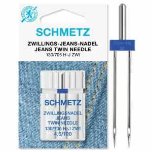 Zwillings-Jeans Nadel Schmetz 130/705 H-J ZWI 4.0 SES Staerke 100 Abverkauf