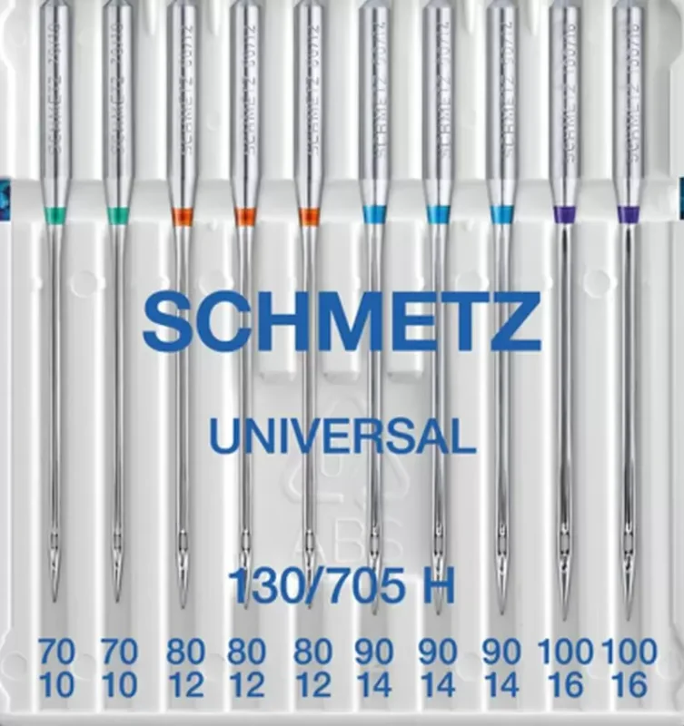 Zertifiziert Universal Nadel Schmetz 130/705 H Stärke 70-100 (REFILL) 10er # 705257
