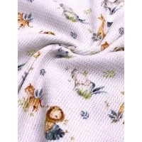 Zertifiziert Jersey Waffeljersey Waffelstrick Muster