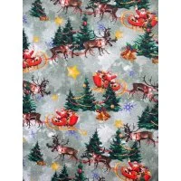 Jersey Stoff Kinderstoff Digitaldruck Santa Weihnachten Geprüft