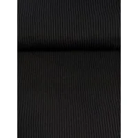 Must-Have Bündchen Stoff Grobstrick gerippt meliert schwarz Breite 35cm