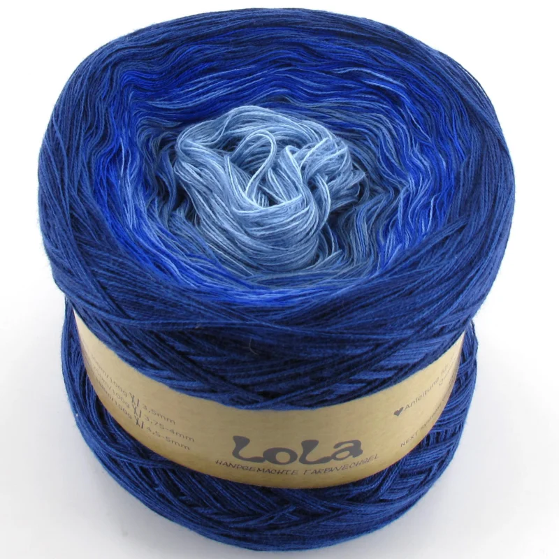 LoLa Farbverlaufsgarn Classic Bobbel: Denim Zertifiziert