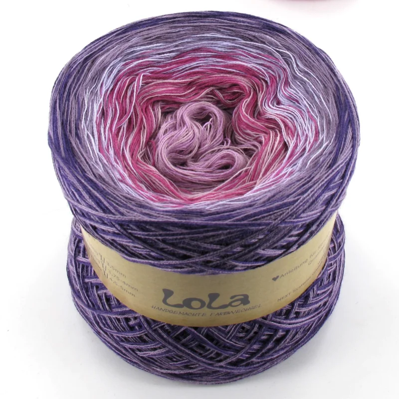 Angebot LoLa Farbverlaufsgarn Classic Bobbel: Flieder