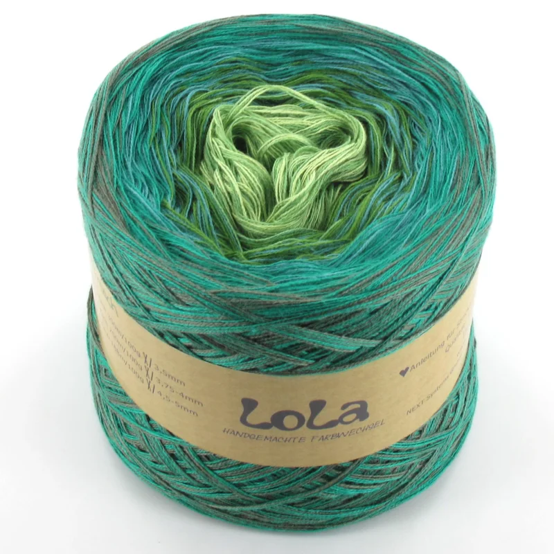 Schnäppchen LoLa Farbverlaufsgarn Classic Bobbel: Laubfrosch