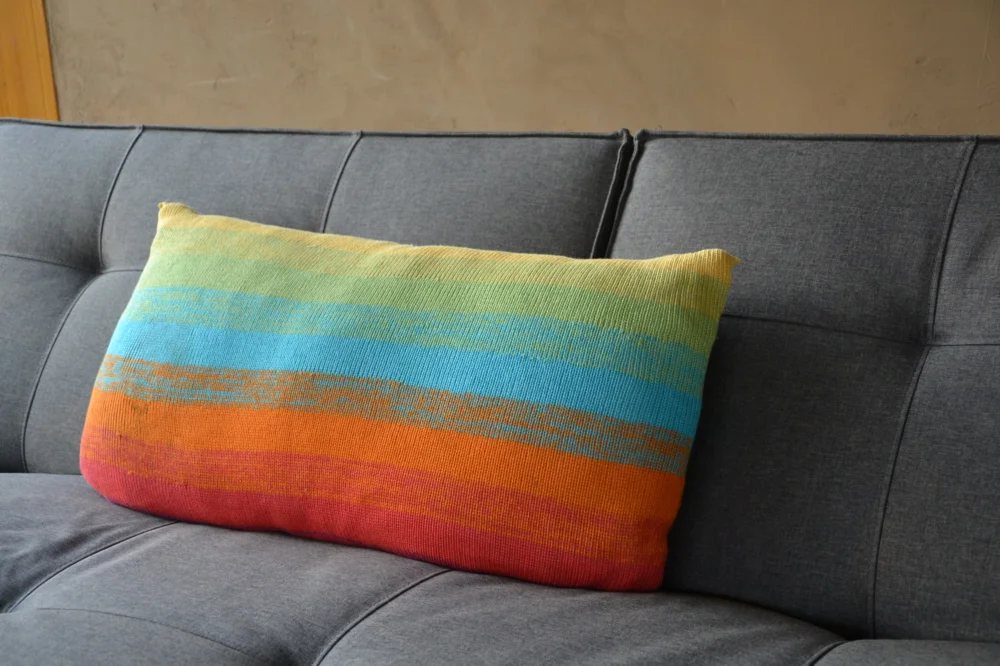 Direktkauf StrickSet inkl. PDF-Strickanleitung LoLa 4fach Kissen gestrickt