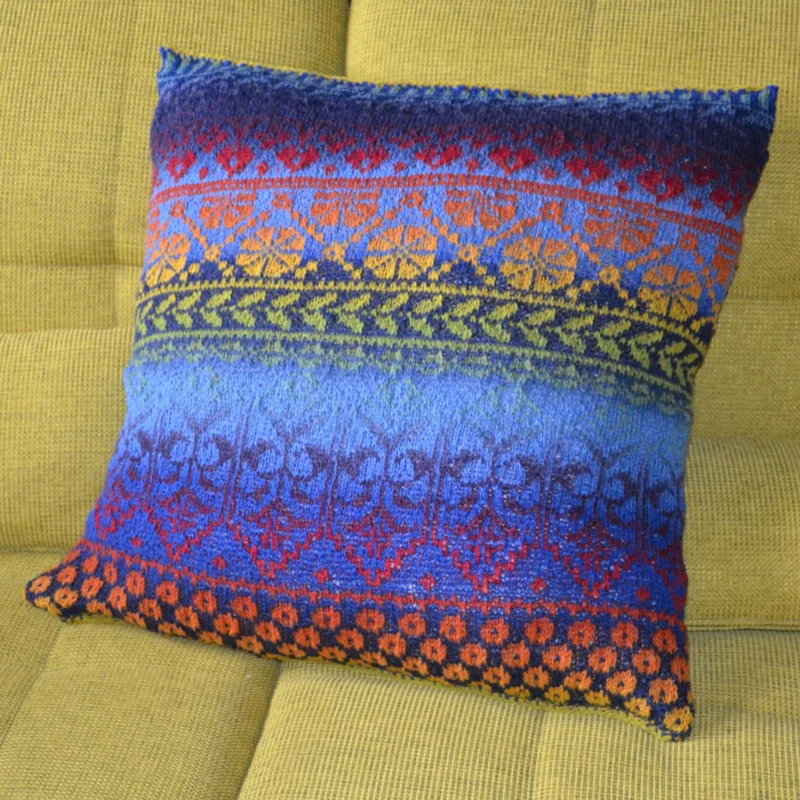 StrickSet inkl. PDF-Strickanleitung NEXT Multicolori Kissen Kunterblau Begrenztes Angebot