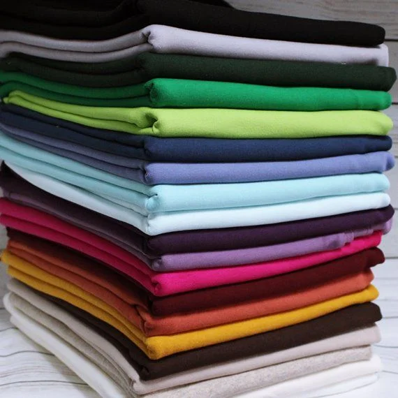 Expressversand Stoffmarkt Stoffrollen French Terry - 2 Meter Stoffrollen French Terry - Überraschungspaket 2 x 1m