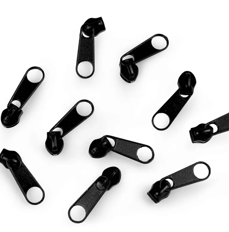 Zipper - Reißverschluss-Schieber - 3mm - Schwarz Neu