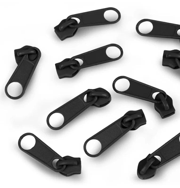 Zipper - Reißverschluss-Schieber - 5mm - Schwarz Neuheit