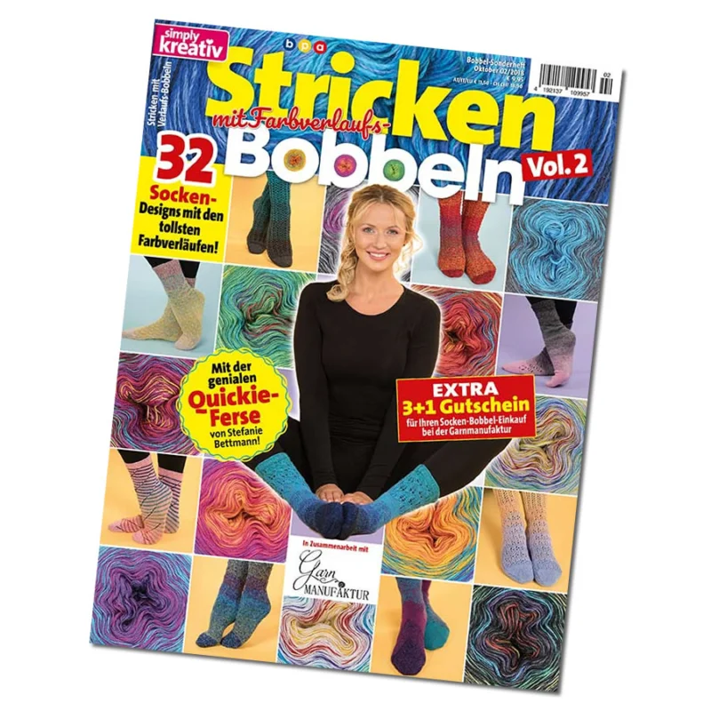 Zeitschift Simply Kreativ Stricken mit Farbverlaufs-Bobbel Vol. 2 Beliebt