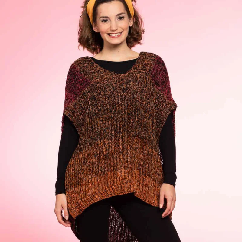 GarnSet aus "Simply Kreativ Stricken vol. 4": ID 6155 LoLa 6fach Lagenlook im Patentmuster OnFire Expressversand