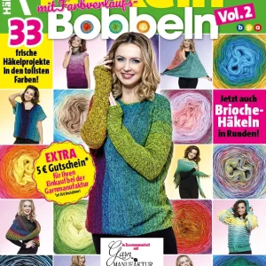 Zeitschift Simply Kreativ Häkeln mit Farbverlaufs-Bobbel Vol. 2 Kostenloser Versand