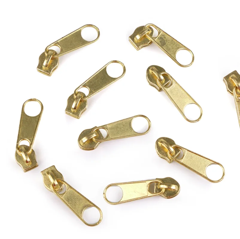 Zipper - Reißverschluss-Schieber - 3mm - Gold Neue Kollektion