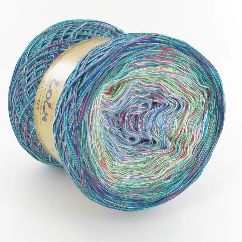 Echt LoLa 60/40 Farbverlaufsgarn 4fach: Speckle vol. 3 pastell absinth