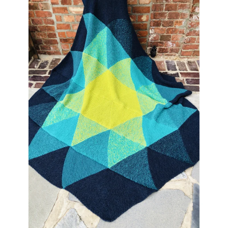 StrickSet inkl. PDF-Strickanleitung Maya 3fach Kuscheldecke Inka Star Finale Aktion