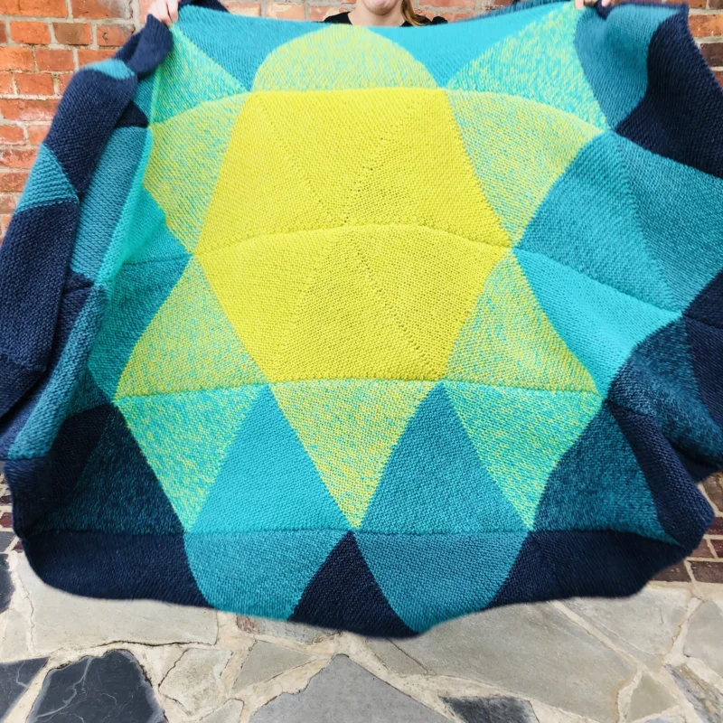 StrickSet inkl. PDF-Strickanleitung LoLa 8fach Kuscheldecke Inka Star Super-Preis