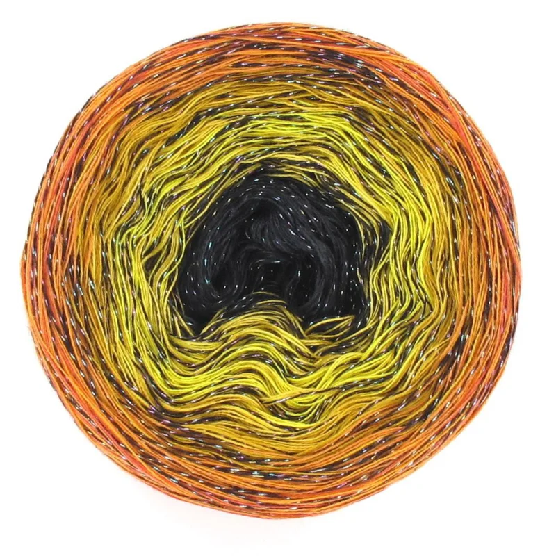 Günstig LoLa Farbverlaufsgarn Bobbel: Black Beauty yellow