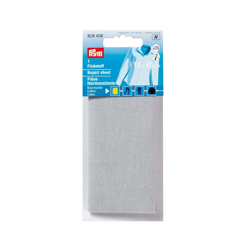 Prym Flickstoff - aufbügelbar - grau - 929409 Begrenztes Angebot