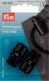 Gratis Versand Prym 2 Kordel Stopper schwarz