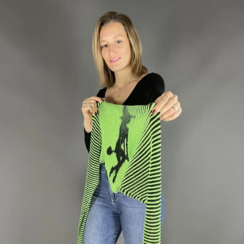 Neuheit StrickSet inkl. PDF-Strickanleitung LoLa 4fach Illusionsstricken Tuch Sexy Hexy
