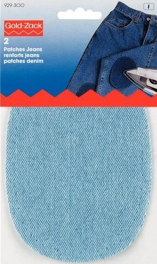 Prym 2 Patches Jeans (zum Aufbügeln) hellblau Günstig