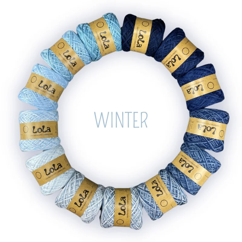 Zertifiziert LoLa 4fach Charms 8 Fb Farbverlauf: Winter