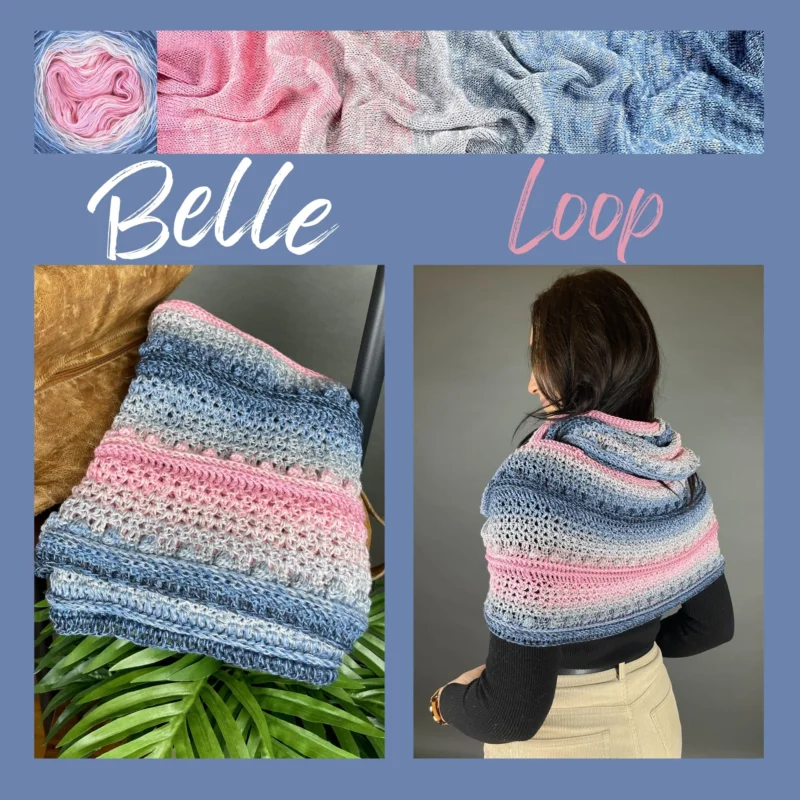 Zertifiziert HäkelSet inkl. PDF-Häkelanleitung LoLa 4fach Belle Loop
