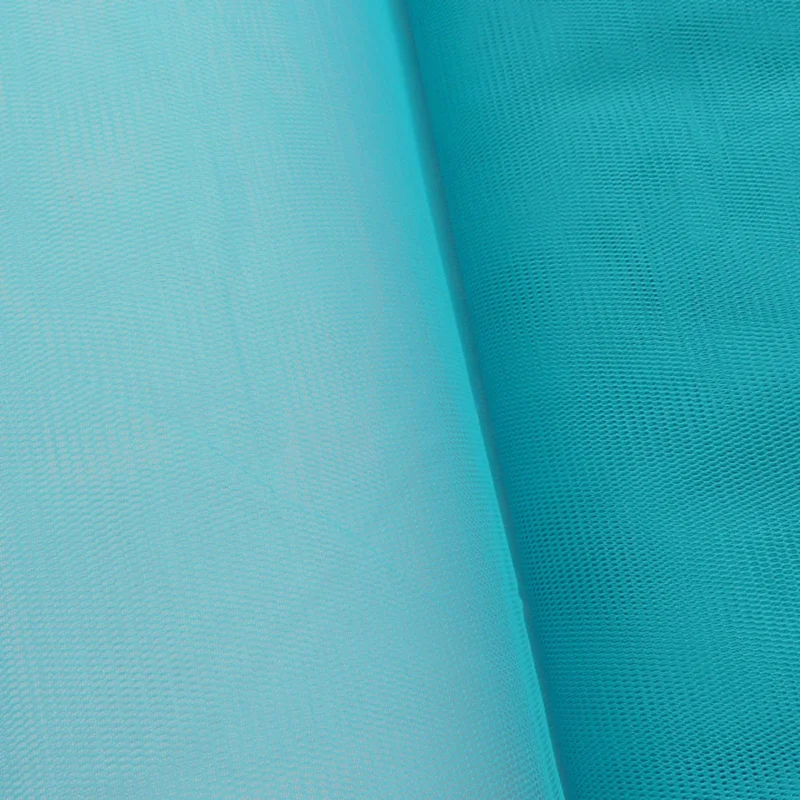 Schneller Versand Kreativstoff Tüll Polyester türkis 1,4m Breite