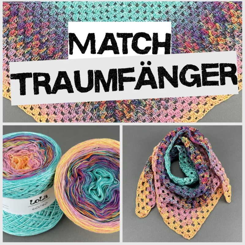 Zertifiziert LoLa 60/40 Farbverlaufsgarn Bobbel: Match Traumfänger