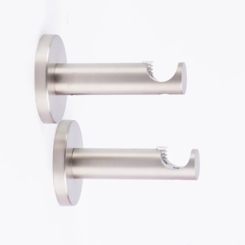 Serie Boston 1-Lauf Träger kurz 2 Stück Stange oder Profil Ø16mm edelstahl-optik Echt