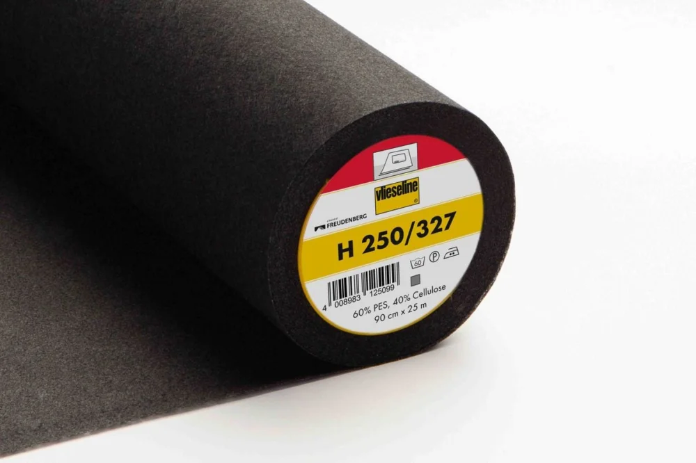 Vlieseline Bügelvlies H250 schwarz 90cm Breite Mega-Angebot