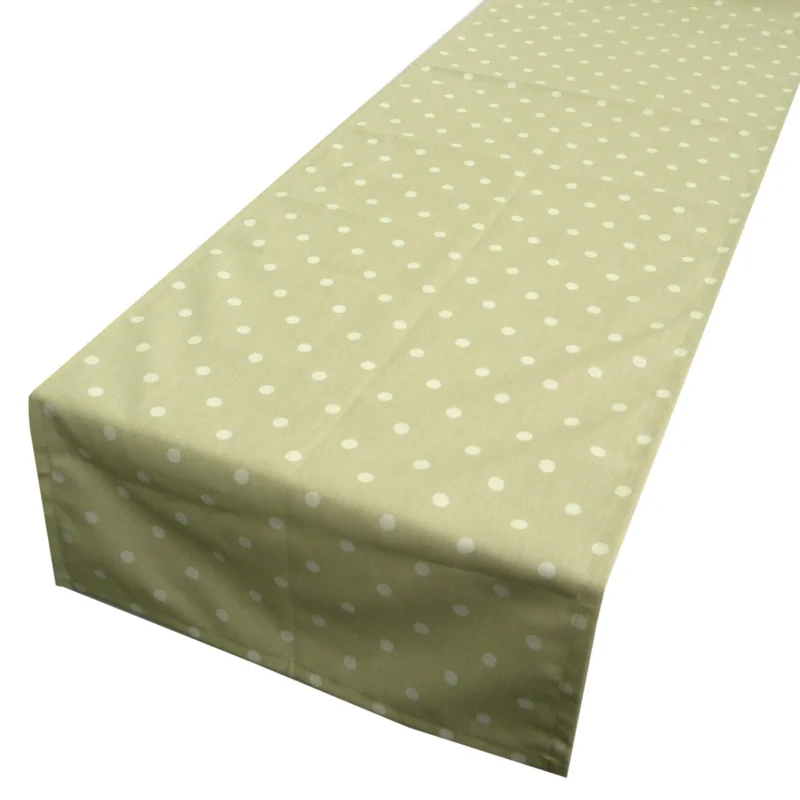 Schöner Leben Tischläufer beige weiß Punkte 40x160cm Nur Heute
