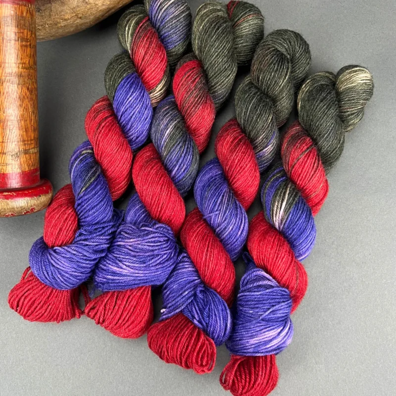 Kostenfreie Lieferung Creativo Sockenwolle handgefärbt 50g Merino & Kaschmir Luxe - XII