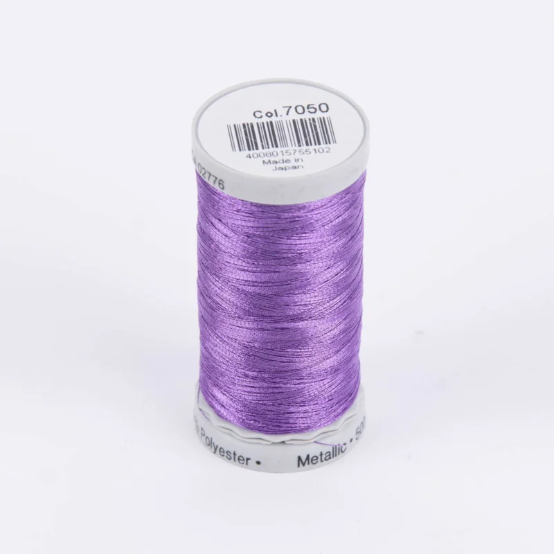 Gütermann Metallic Effektgarn Sulky Metallic Nähgarn Stickgarn Metalleffekt-Faden Farbnr. 7050 lila 500 Meter/Spule Neu