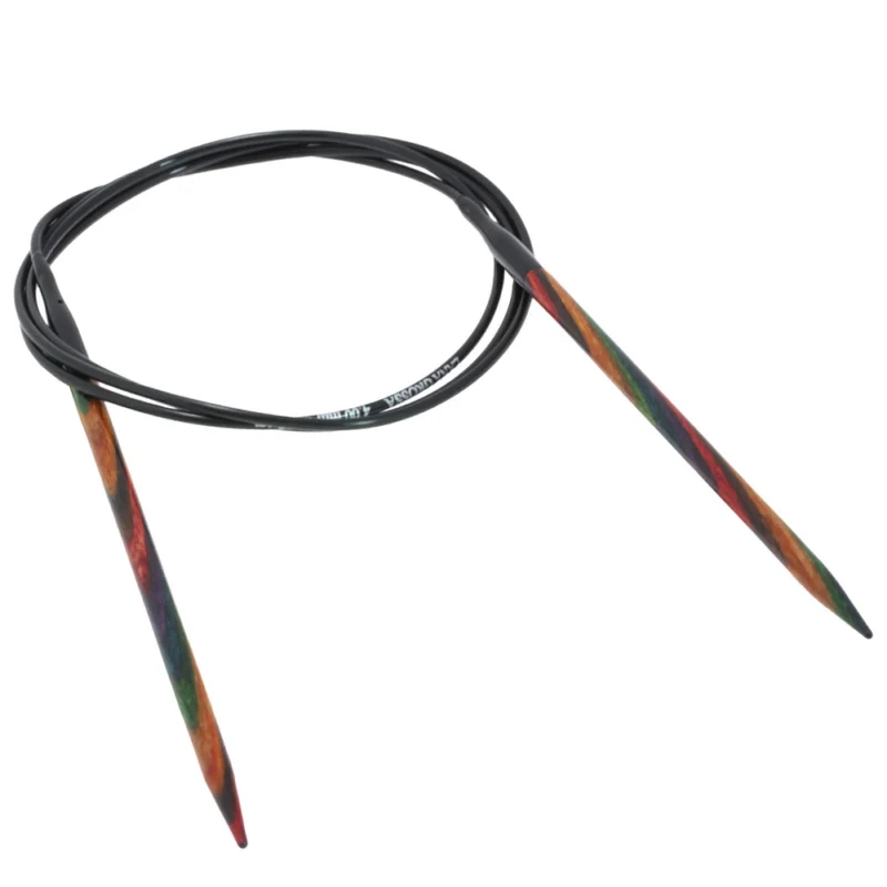 Lana Grossa Rundstricknadel Design-Holz Multicolor St. 4,0/100cm Zertifiziert