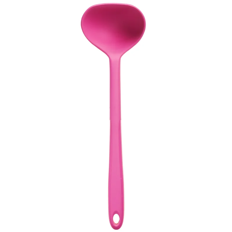 Zertifiziert Kochblume Schöpfkelle L Silikon mit Edelstahlkern 32cm pink