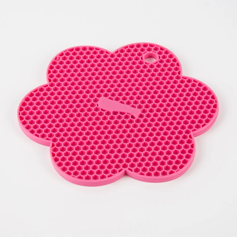 Kochblume Wabenuntersetzer Topflappen Silikon Blume pink ca. 18,5cm Kostenloser Versand
