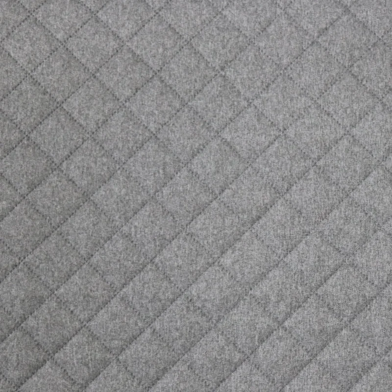 Neu Im Sortiment Polsterstoff QUATTRO Filzoptik gesteppt grau 1,40m Breite