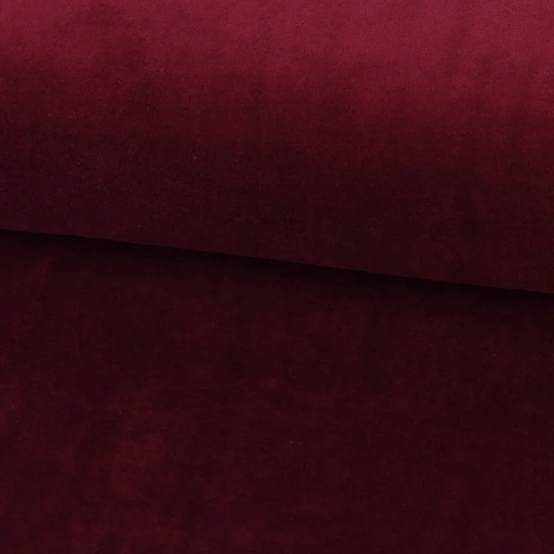 Aktuell Bekleidungsstoff Nicky einfarbig bordeaux rot 1,4m Breite